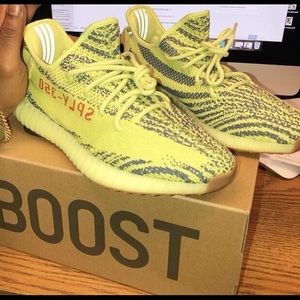 Semi Frozen yellow adidas yeezy boost 350.
